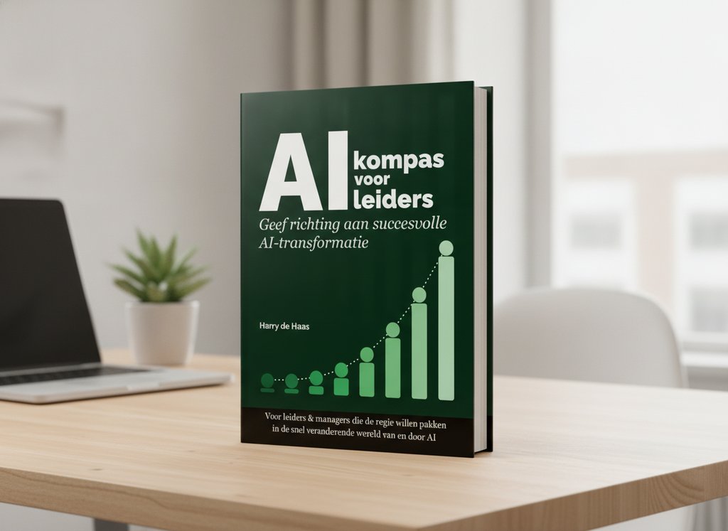 AI versnelt van Harry De Haas als 3D-boek op een bureau