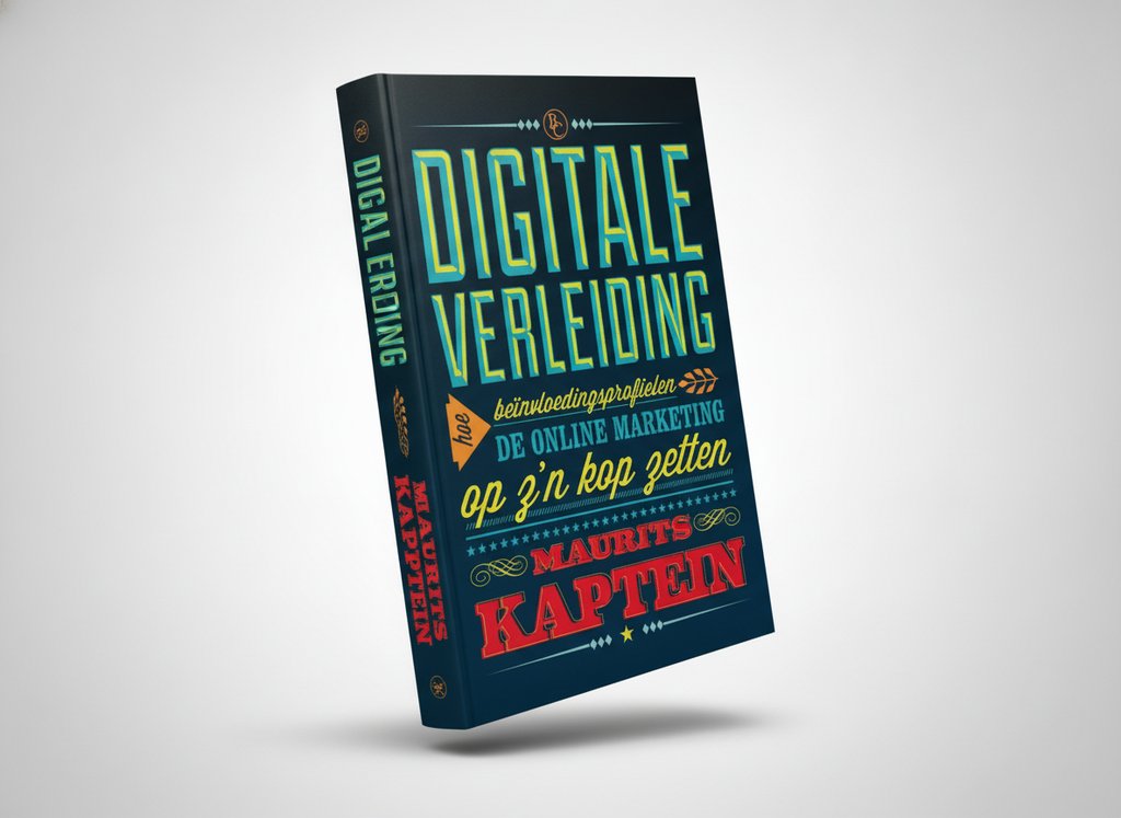 3D-render van het boek Digitale verleiding (Maurits Kaptein)