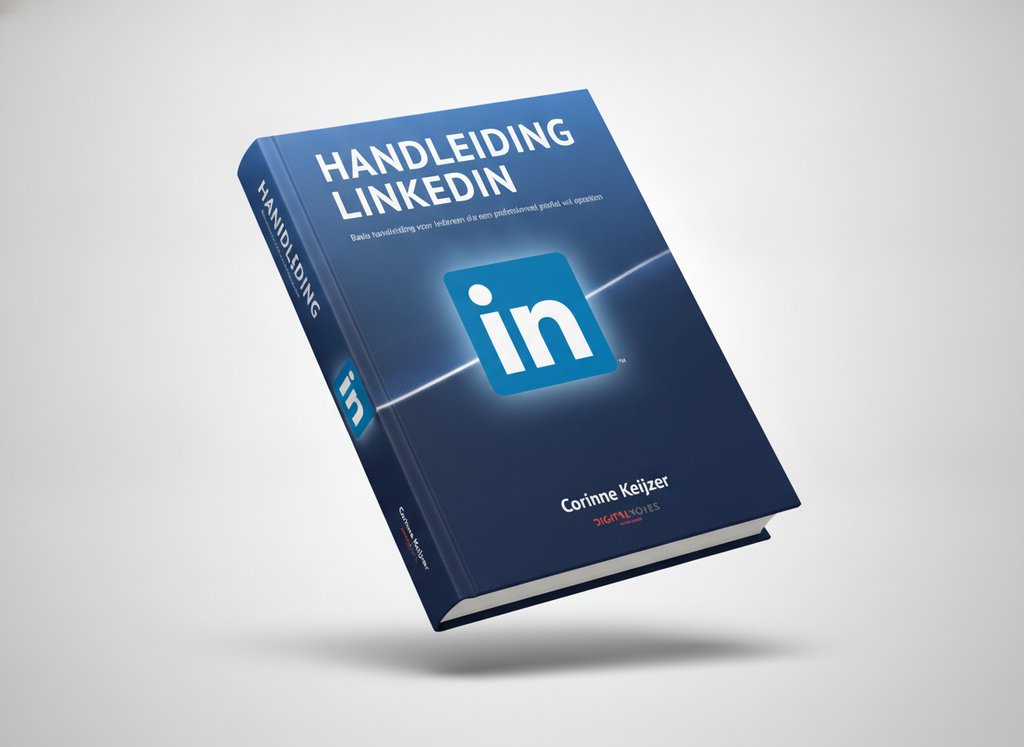 3D-render van het boek Handleiding LinkedIn (Corinne Keijzer)