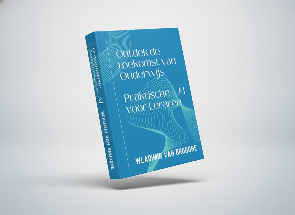 3D-render van het boek Ontdek de toekomst van Onderwijs (Wladimir Van Brugghe)